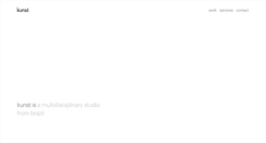 Desktop Screenshot of kunst.com.br