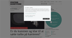 Desktop Screenshot of kunst.dk